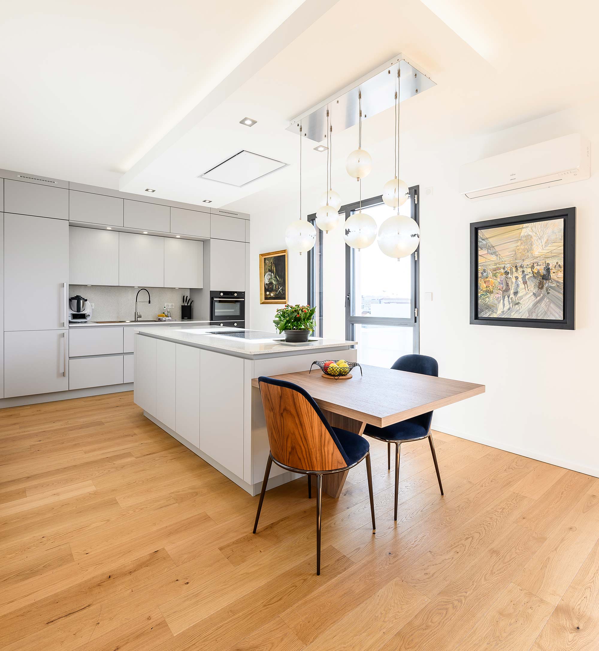 Cuisine de luxe, haut de gamme, appartement à Villefranche / Lyon.