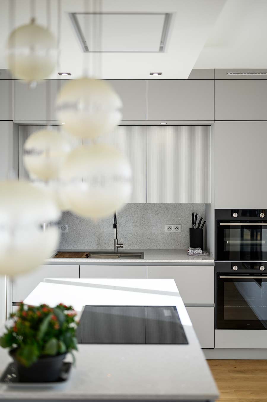 Cuisine de luxe, haut de gamme, appartement à Villefranche / Lyon.