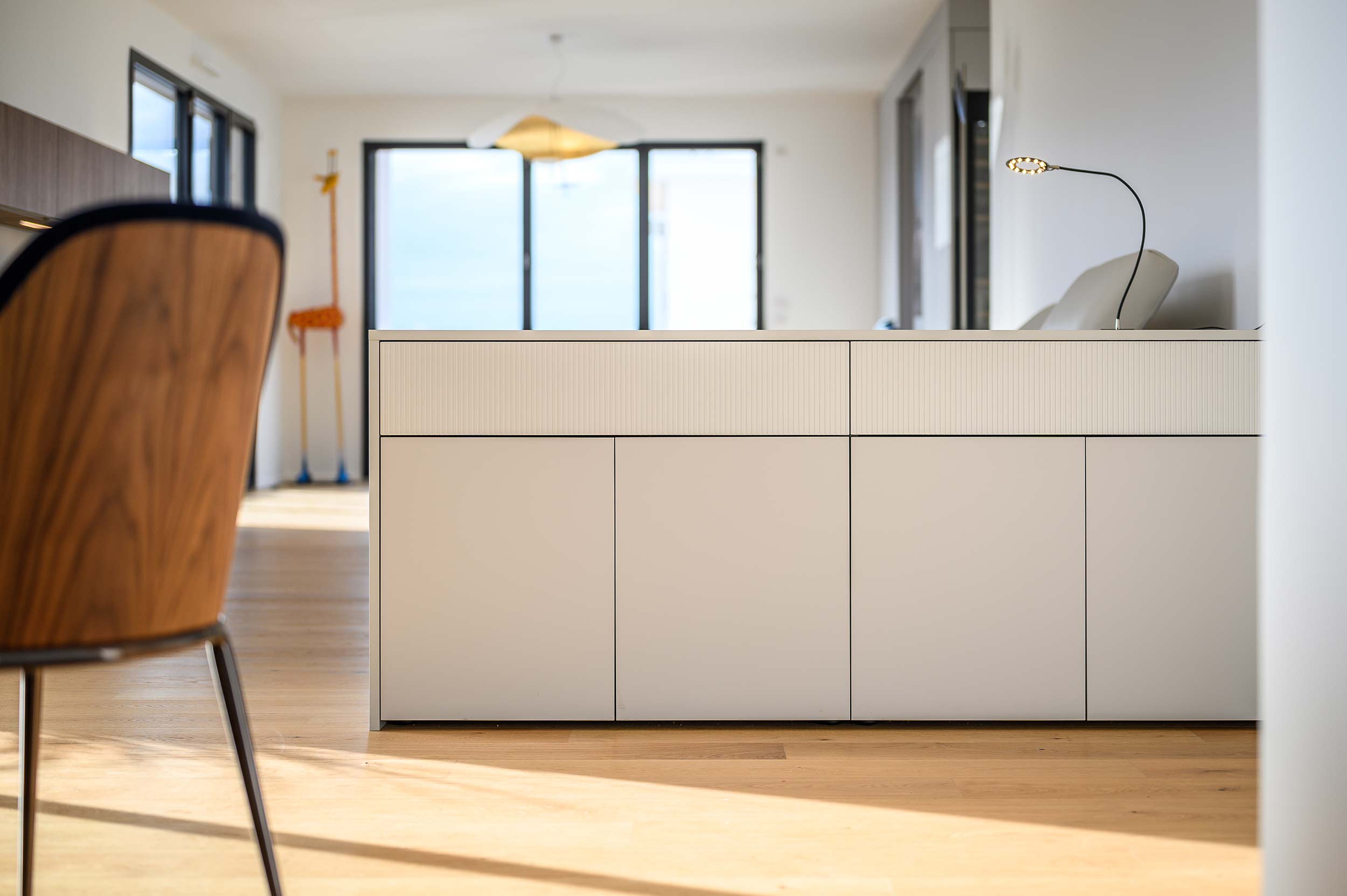 Cuisine de luxe, haut de gamme, appartement à Villefranche / Lyon.