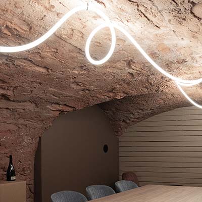 Rénovation et agencement intérieur d'un bar à vin à Lyon (Terreaux) par Cuisine And Co à Villefranche-sur-Saône / Beaujolais.